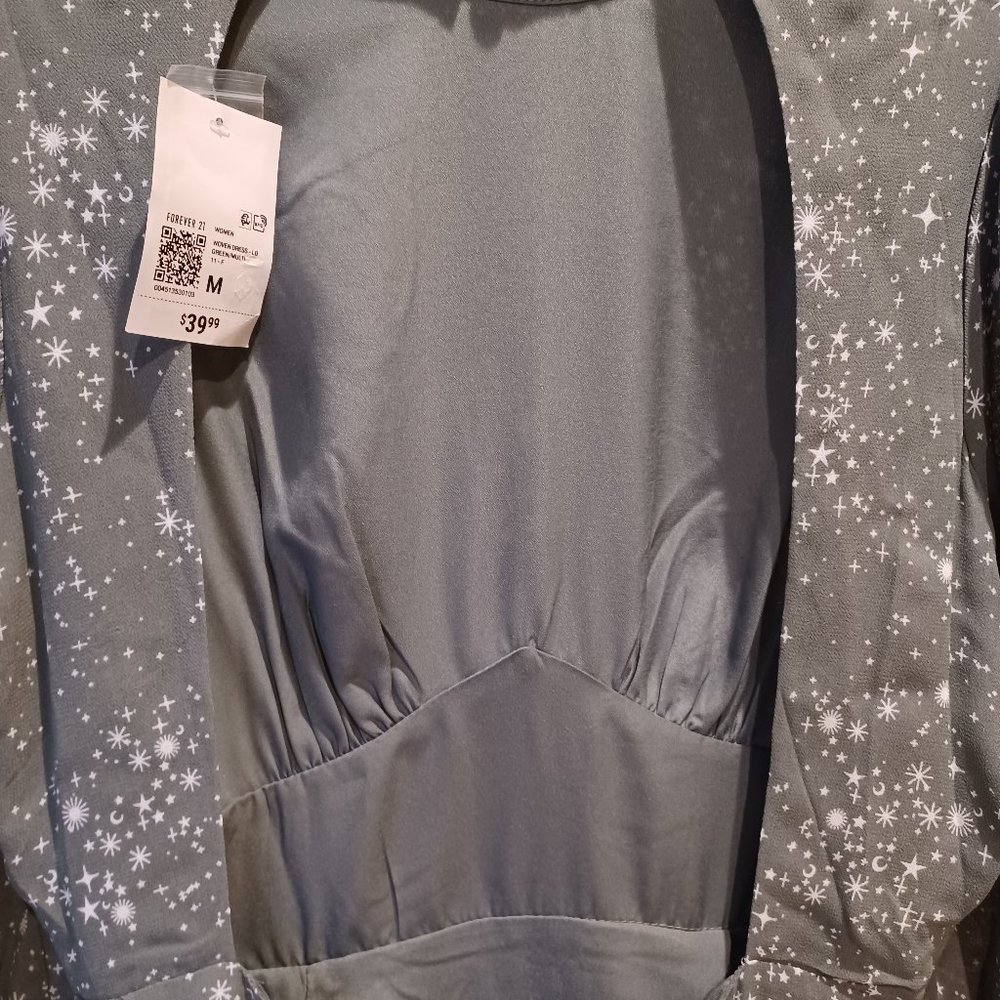 Forever 21 Sage open back dress